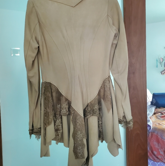 FREE PEOPLE suede STORM JACKET - Picture 5 of 5